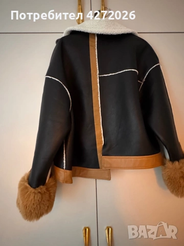 Дамско кожено яке, снимка 4 - Якета - 53499000
