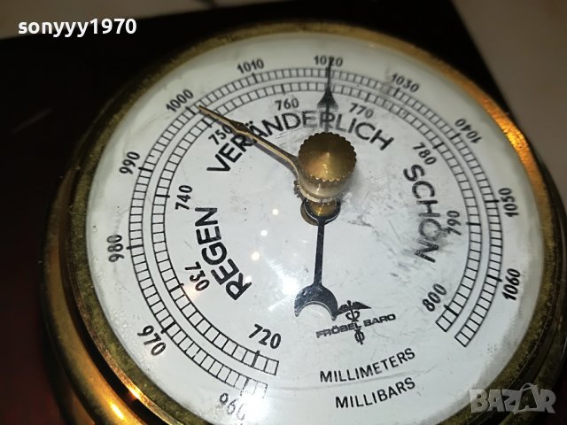 LEO ADAMS GOLD BARO-ВНОС SWISS 2603231021, снимка 9 - Антикварни и старинни предмети - 40137669