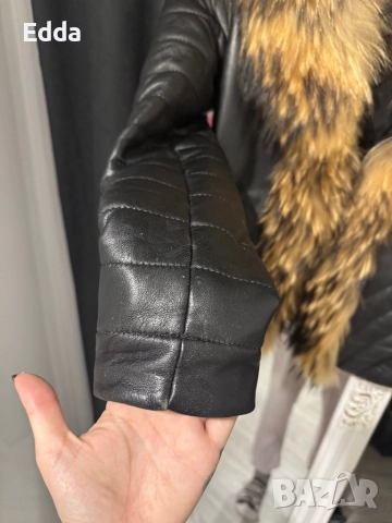 Кожено ест яке с ест косъм хс с , снимка 3 - Якета - 52588634