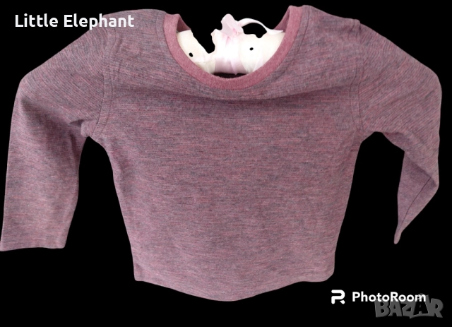 Блузка с дълъг ръкав за 9-12 мес мом тъмно кафява,Англия/нова