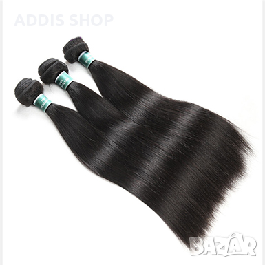 Индийска коса с дантела (1 сноп) - права/човешка коса, снимка 5 - Продукти за коса - 44607597