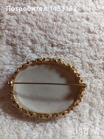 Антикварна порцеланова брошка , снимка 2 - Други - 39162867