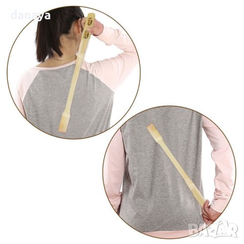 3701 Дървен масажор Ръчичка чесалка, 45 см, снимка 2 - Други стоки за дома - 40601961