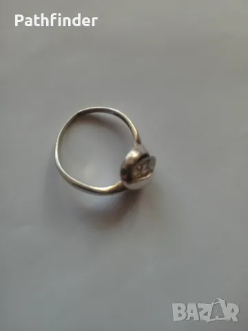 Сребърен пръстен с циркон сребро 925, снимка 8 - Пръстени - 48030418