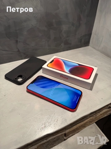 КАТО ЧИСТО НОВ Iphone 14 Plus Red + подарък, снимка 11 - Apple iPhone - 53202573