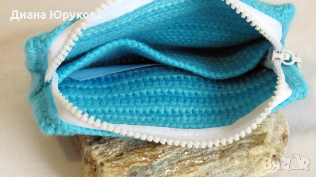 Дамско плетено портмоне, снимка 3 - Портфейли, портмонета - 51187711