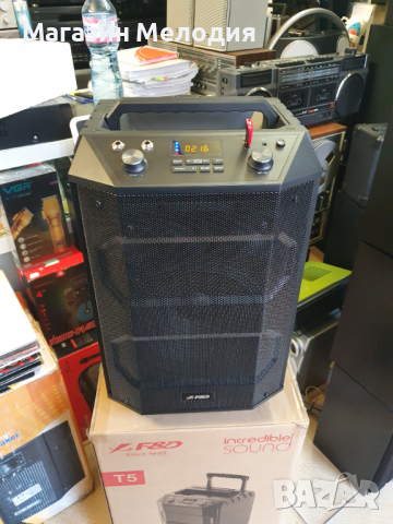 Караоке колона / Тонколона Fenda F&D T5 Trolley, 2.1, 33W, караоке, 3.5mm AUX, 6.3mm AUX, USB, FM, B, снимка 16 - Караоке - 44532190