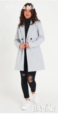 Вталено дамско палто, снимка 6 - Палта, манта - 53484838