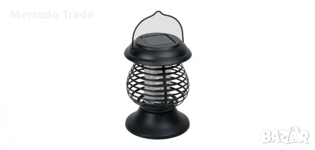 Соларен фенер, LED 1.2V против насекоми 2 в 1, Черен 