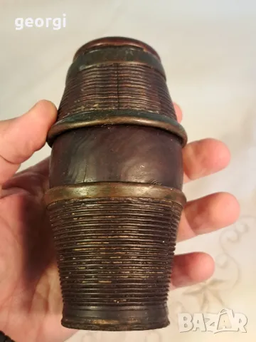 Стара дървена мелница за черен пипер   7/4, снимка 3 - Антикварни и старинни предмети - 49820506