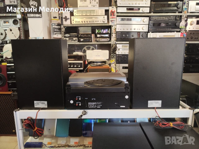 Аудиосистема с грамофон с радио, диск, касета, usb и памет карта Model - TCD-983WEC с две тонколони., снимка 8 - Аудиосистеми - 50783928