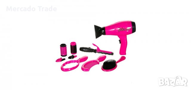 Детски фризьорски комплект с аксесоари 9 бр. 