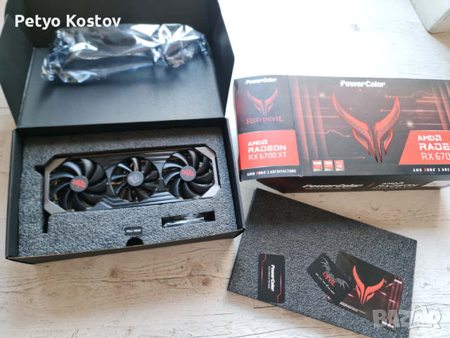 Видео карта с Гаранция! : Red Devil AMD Radeon™ RX 6700 XT 12GB GDDR6, снимка 1 - Видеокарти - 44828453