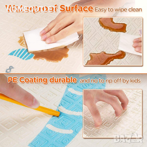 Постелка за игра / плеймат от пяна с две лица от пяна XF0310302X, снимка 8 - Други - 36337800