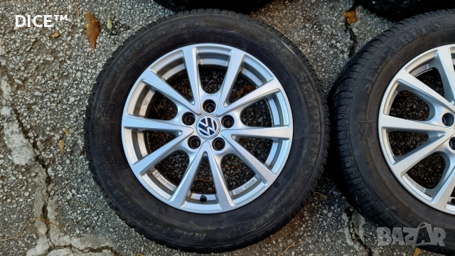 15 5х100 лети джанти Фолксваген Шкода Сеат. 185/65/15 зимни гуми , снимка 4 - Гуми и джанти - 52233777
