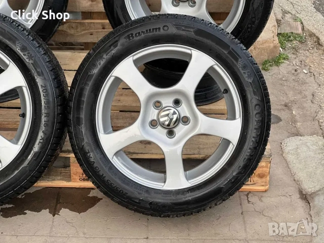Джанти 16 5х100 със зимни гуми Barum – Golf 4, Bora, Octavia 5x100, снимка 2 - Гуми и джанти - 53818365