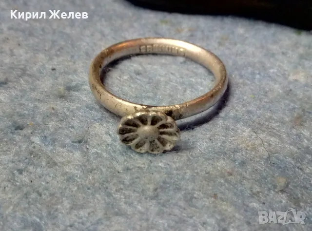 SPINNING Марков СРЕБЪРЕН ПРЪСТЕН СРЕБРО 925 с ЩЕМПЕЛ на БИЖУТЕРА БУТИКОВО БИЖУ РЪЧНА РАБОТА 38596