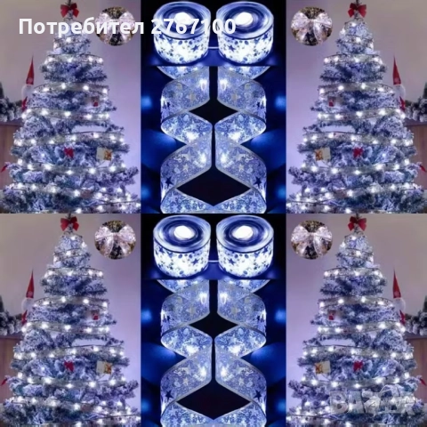 5 метра, коледна гирлянда с вградени LED светлини, снимка 5 - Декорация за дома - 52413816