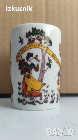 Ретро баварски чашки Jahreszeiten /„Четири сезона“/, снимка 6 - Колекции - 52415616