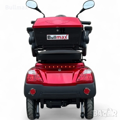 Електрическа триколка Fullmax R1, 1500W, 60V/20Ah, Сива, CE сертификат, снимка 5 - Инвалидни скутери - 52569943