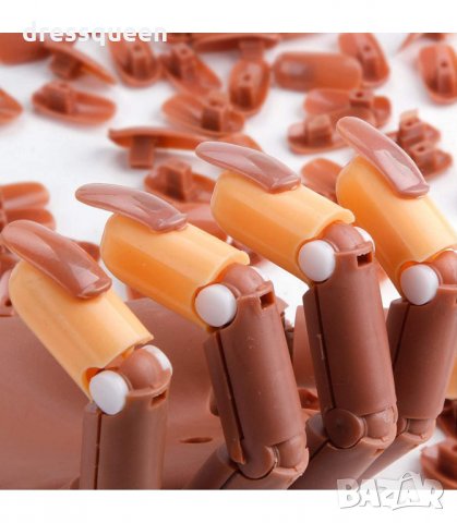 3089 Изкуствена ръка за маникюр със 100 бр. нокти, снимка 12 - Педикюр и маникюр - 34248511