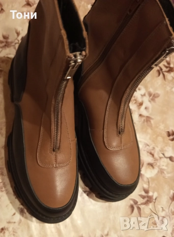 Нови Дамски Боти Изцяло от Естествена Кожа 38, снимка 4 - Дамски боти - 52684139