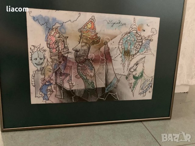 ПЕТЪР ЧУКЛЕВ смесена техника, снимка 2 - Картини - 33777265