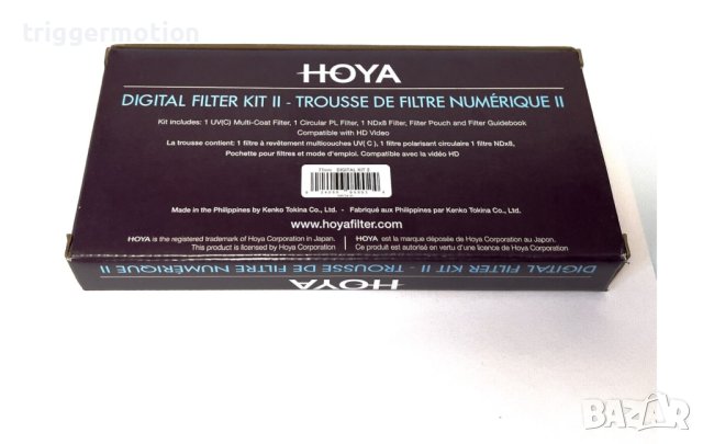 Филтър Кит Hoya Ø 77mm Digital CIR-PL, NDX8, HMC UV + Калъф & Кутия, снимка 5 - Обективи и филтри - 41360595