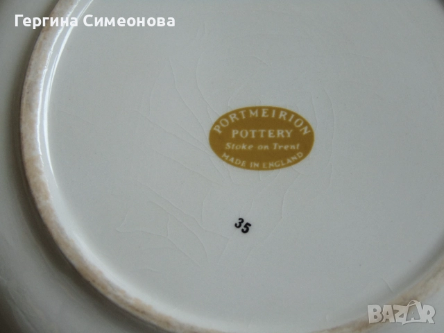 Стар английски порцеланов съд, снимка 6 - Чинии - 52642317