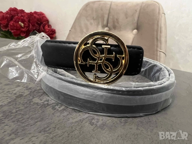 Черен колан Guess , снимка 3 - Колани - 52271698