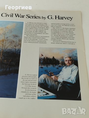 Списание с фотоси на G.Harvey US художник 40 страници., снимка 2 - Филателия - 41979141
