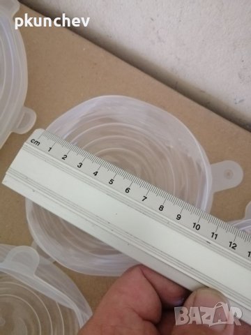 Силиконови капаци за съдове - комплект 6бр., снимка 9 - Кутии за храна - 41260236