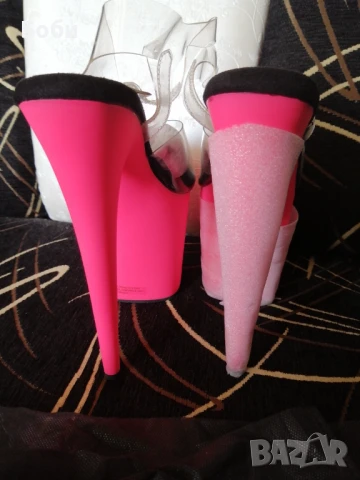 Pool Dance обувки Pleaser светещи на тъмно, снимка 2 - Дамски обувки на ток - 50872994