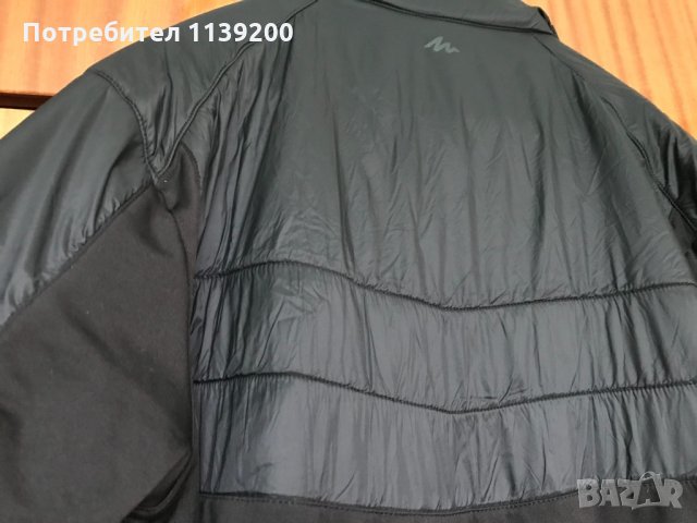 Quechua  Декатлон XL-XXL мъжко черно спортно яке, снимка 4 - Якета - 35855047