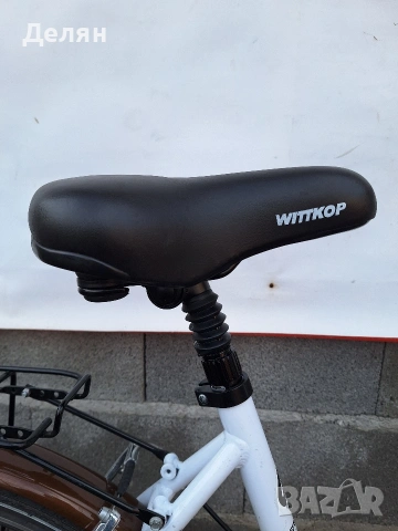 Велосипед SENATOR 26",алуминиева рамка,преден амортисьор,скорост 3×7,монтаж SHIMANO,фар,стоп, снимка 5 - Велосипеди - 53600246