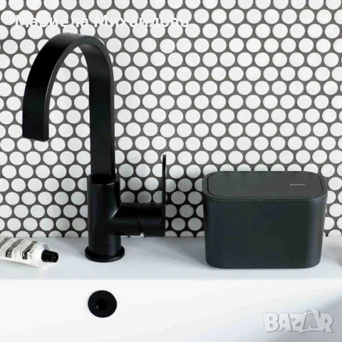 Кошче за отпадъци за баня Brabantia MindSet Dark Grey / White., снимка 10 - Други - 50601143