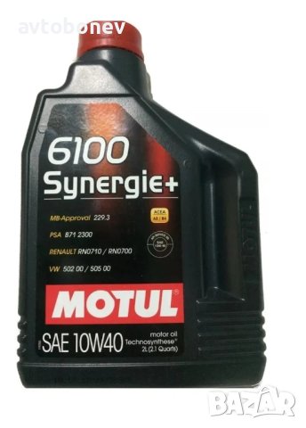 Двигателно масло MOTUL 6100 Synergie+ 10W40, снимка 3 - Части - 31241977