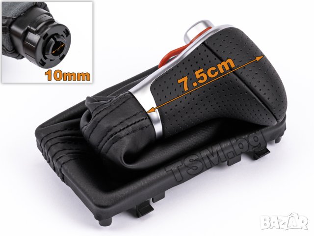 КОЖЕНА ТОПКА СКОРОСТЕН ЛОСТ С МАНШОН за AUDI A6 S6 RS6 C7 A7 S7 RS7 4G АУДИ А6 Ц7 АВТОМАТИК S-Line, снимка 9 - Аксесоари и консумативи - 41781609