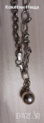 Дамски масивен синджир 38гр, снимка 3 - Колиета, медальони, синджири - 53818327