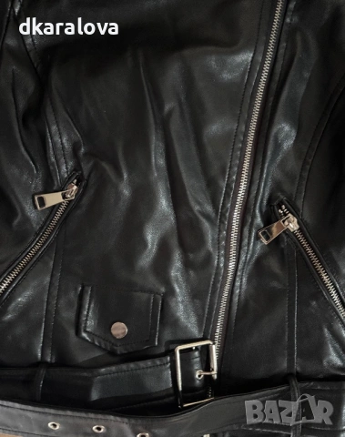 Дамско кожено яке , снимка 3 - Якета - 53302464