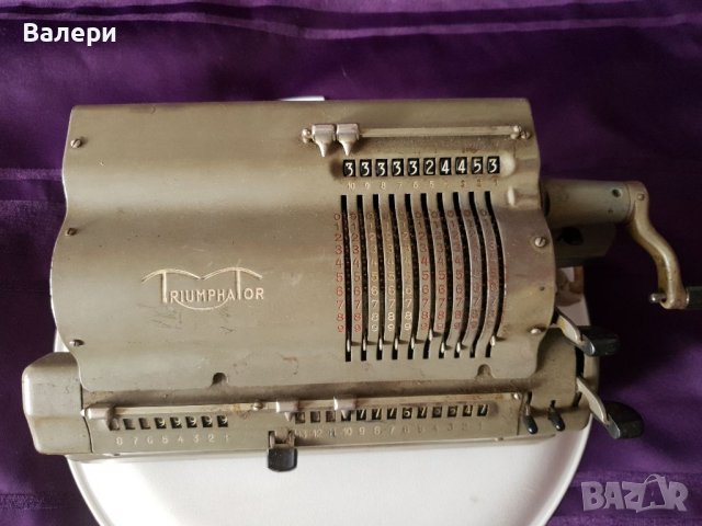 Сметачна Машина Triumphator Антика , снимка 2 - Антикварни и старинни предмети - 40748052