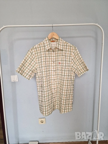 Страхотна мъжка риза с къс ръкав FJALLRAVEN размер M 