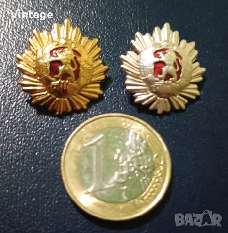 Миниатюри за ревер на орден НРБ 1-ва и 2- ра степен, позлатена и посребрена, с емайл, снимка 2 - Колекции - 55941634