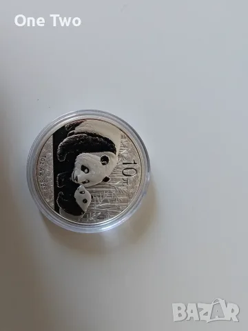 Сребърна монета, 1 oz Китайска панда 2011, 99.9% сребро, снимка 4 - Нумизматика и бонистика - 56208291