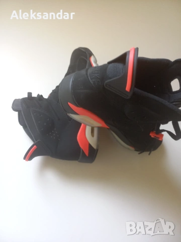 Nike Jordan 6 Retro Black Infrared оригинални маратонки, снимка 3 - Маратонки - 53680083