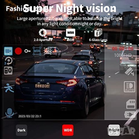 Нова компактна камера за кола автомобил рекордер Dash Cam Видеорегистратор, снимка 3 - Друга електроника - 40890841