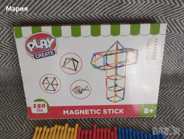 Play create конструктор с магнитни елементи , снимка 3 - Образователни игри - 53095511