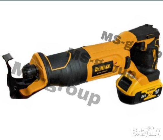 Акумулаторен Саблен Трион DeWalt 24v 6Ah Прав Трион Девалт TSTAK куфар , снимка 3 - Куфари с инструменти - 41956653