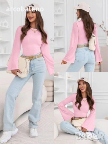 Дамска блуза с широки ръкави Doroteia, 6цвята , снимка 4 - Блузи с дълъг ръкав и пуловери - 53852619