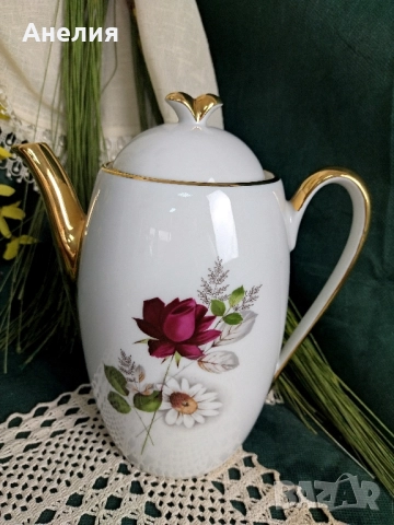 Френски разкош- чайник и каничка, снимка 4 - Чаши - 52562814